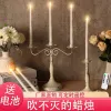 led long pole wax plastic simulation church, festival birthday decoration, romantic candlelight dinner, electronic candle lamp, electronic wax, electronic candle lamp Application Scenario